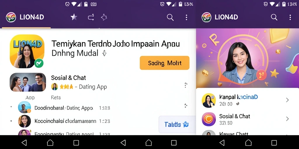 Tampilan utama LION4D yang menarik dan intuitif.