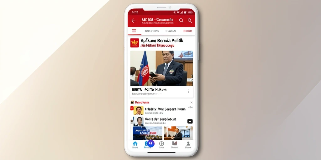 Tampilan antarmuka aplikasi MG108 yang informatif dan user-friendly.