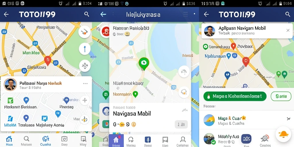 Antarmuka TOTO99 menampilkan rute dan informasi cuaca secara real-time.