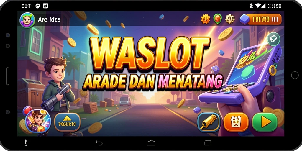 Screenshot menunjukkan antarmuka permainan WASLOT yang menarik.